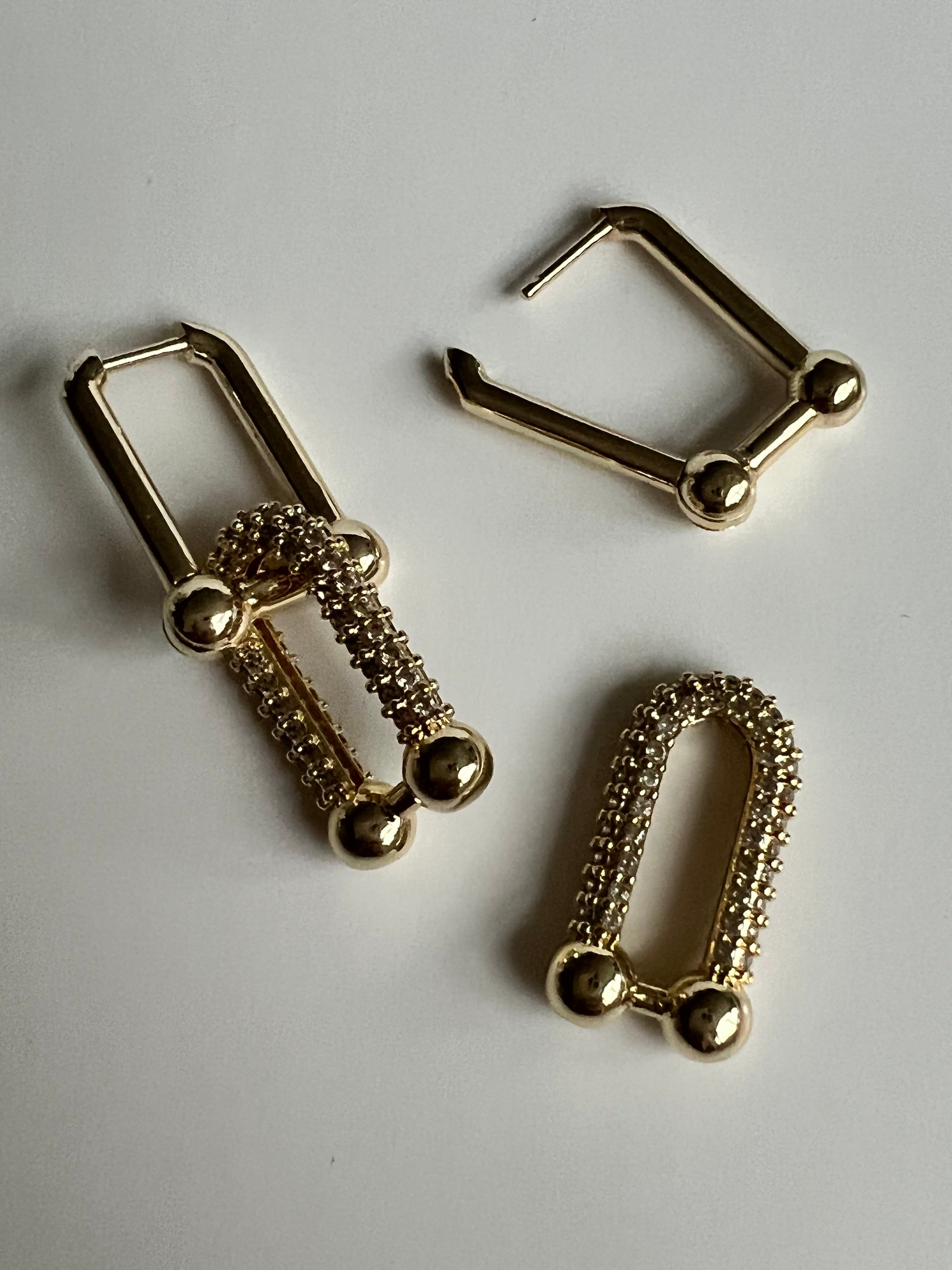 Ball & Chain U Link Earrings, Bracelet or Necklace - HardWear Inspired