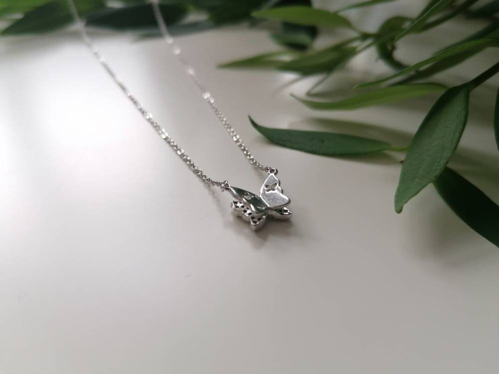 Charm Necklace with Cubic Zirconia Stones