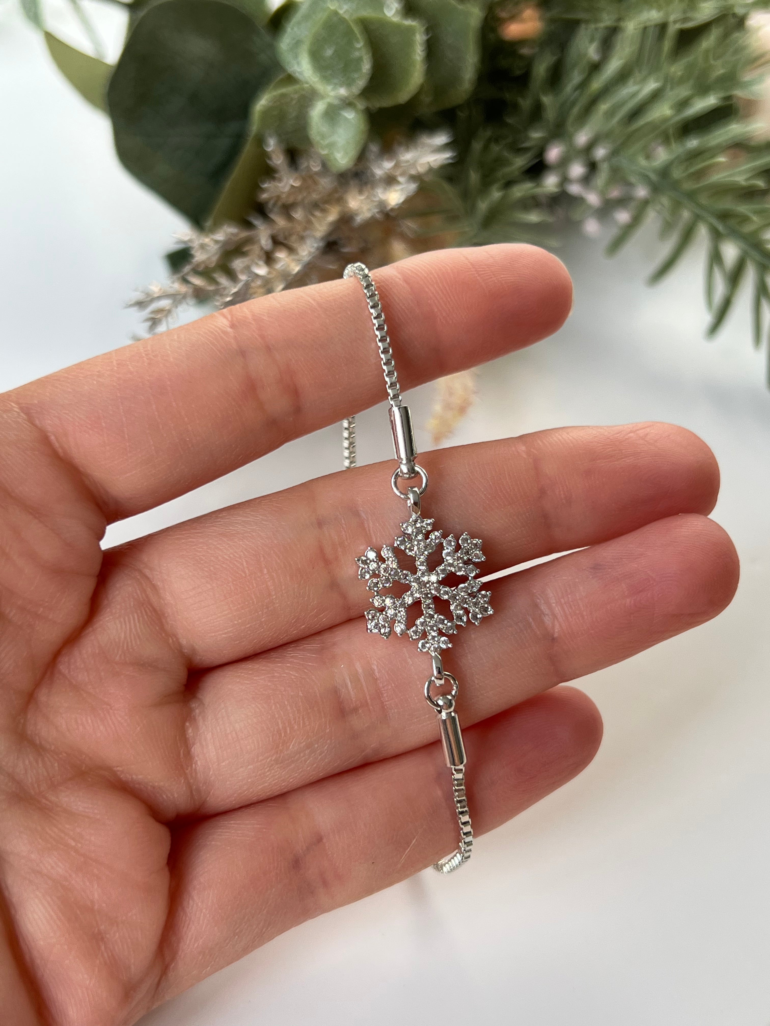Snowflake Slider Bracelet