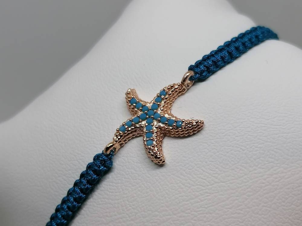 Starfish Macrame Bracelet