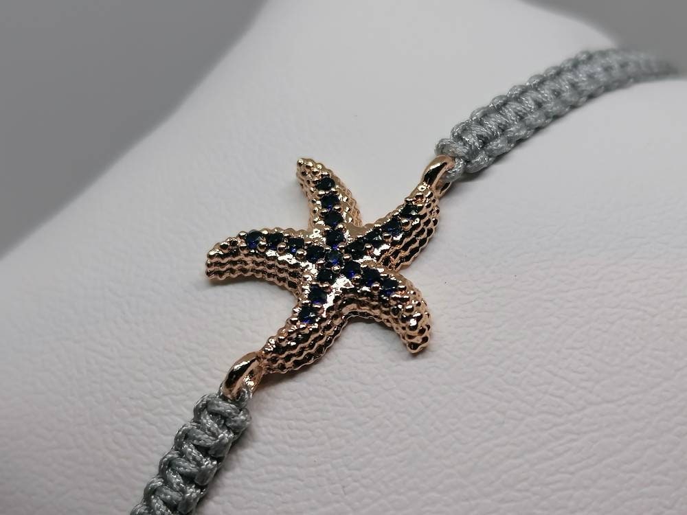 Starfish Macrame Bracelet