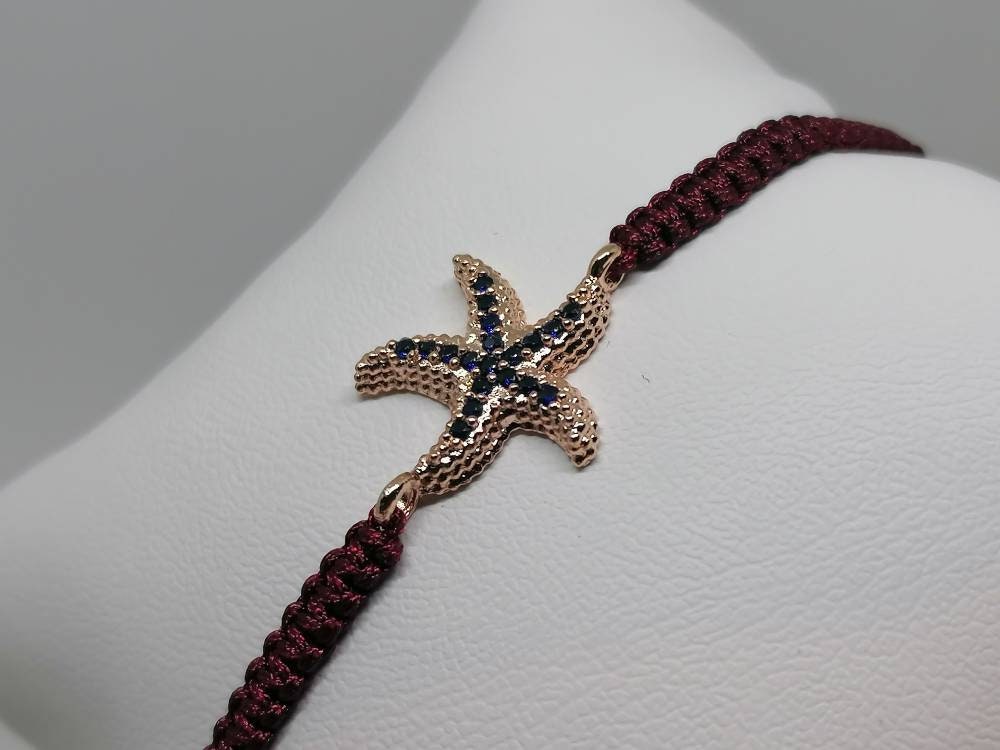 Starfish Macrame Bracelet