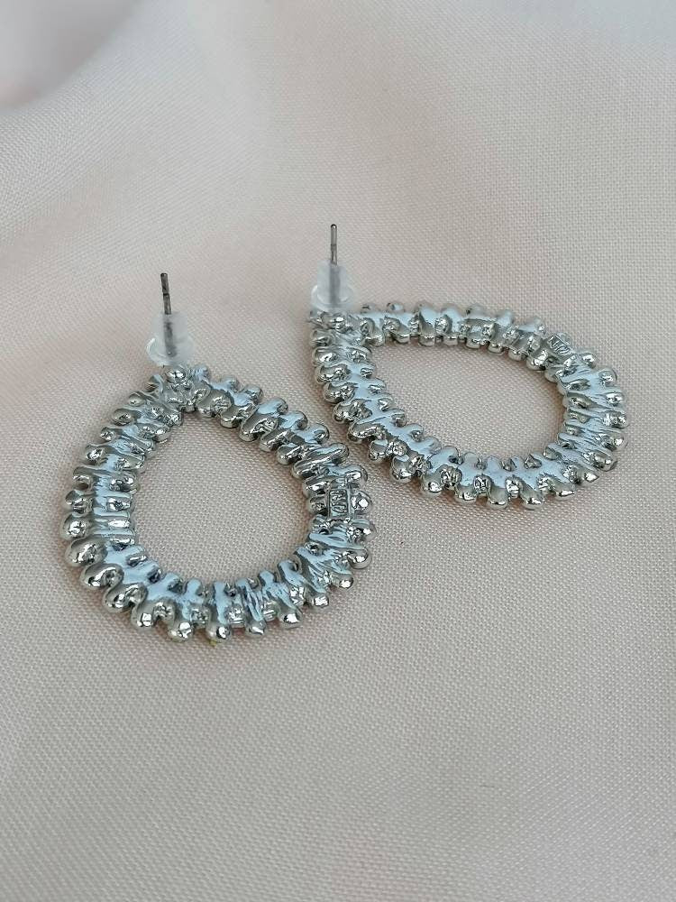 Teardrop Cubic Zirconia Statement Earrings