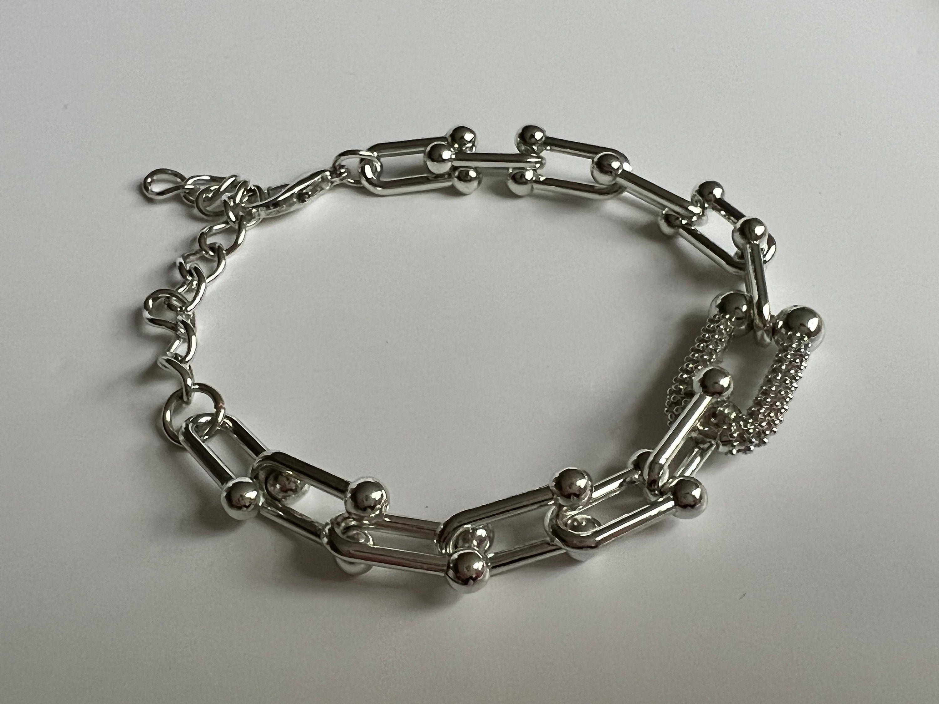 Ball & Chain U Link Earrings, Bracelet or Necklace - HardWear Inspired