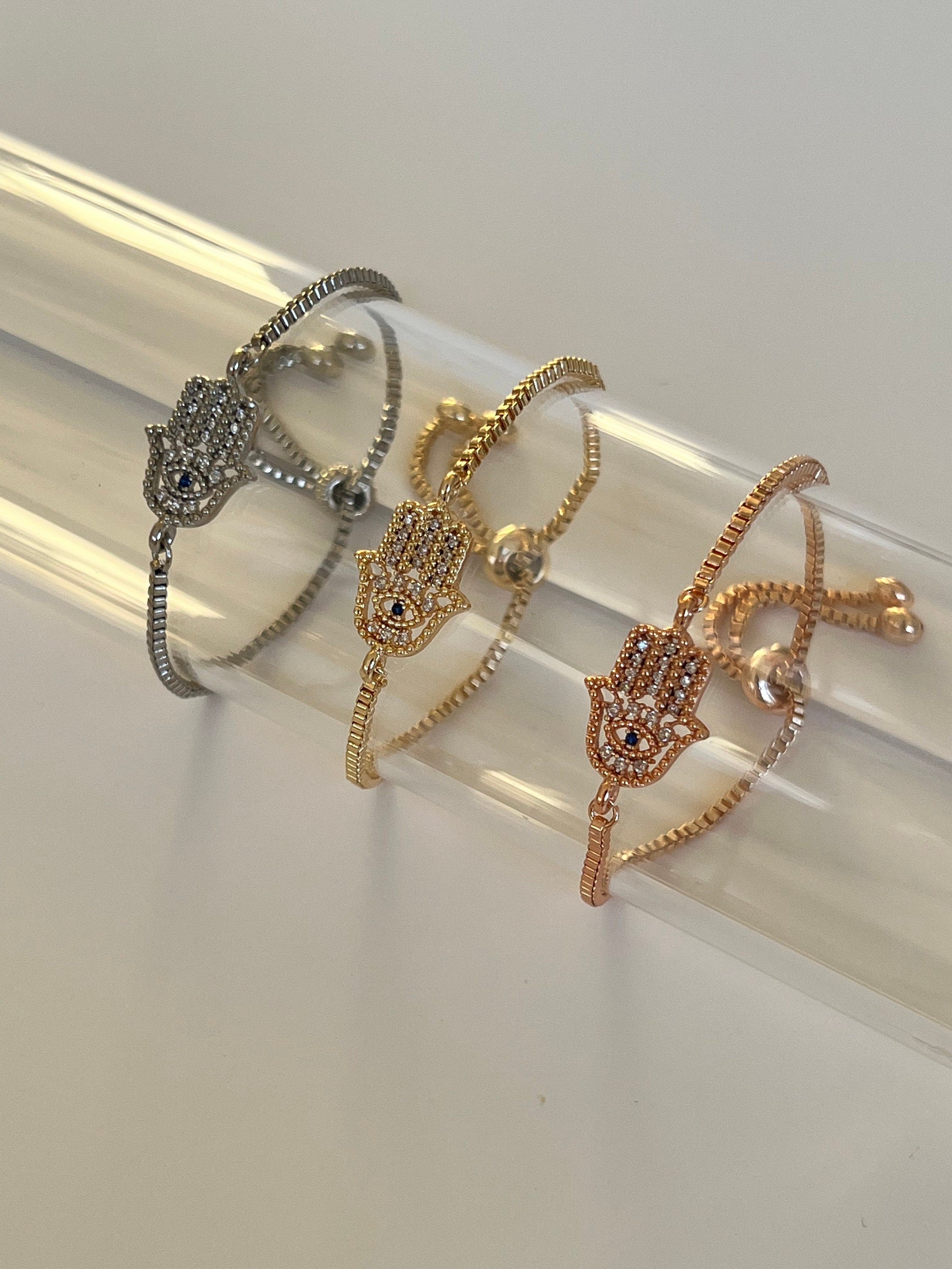 Hamsa Hand Slider Bracelet