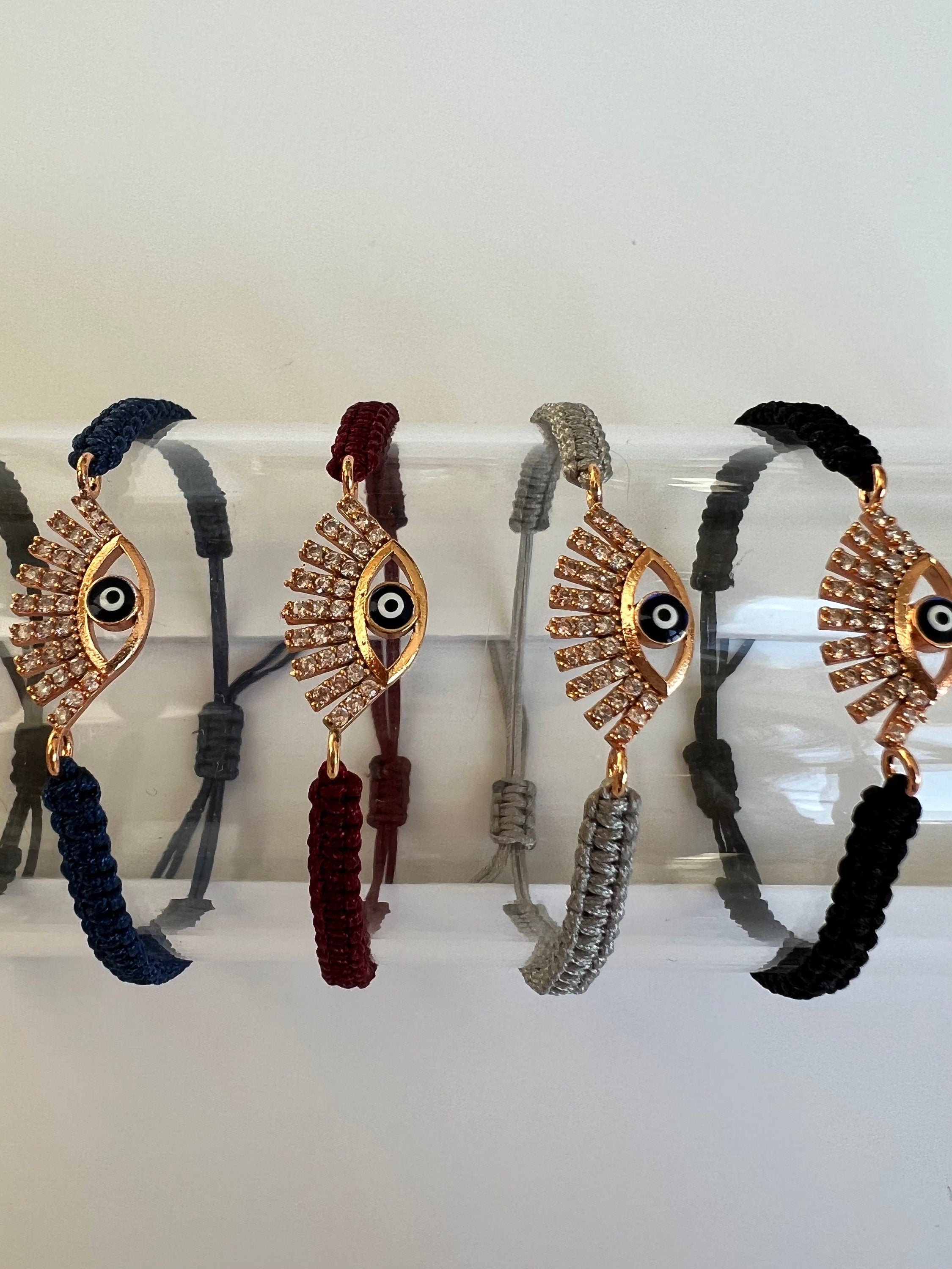 Enamel Evil Eye Bracelet