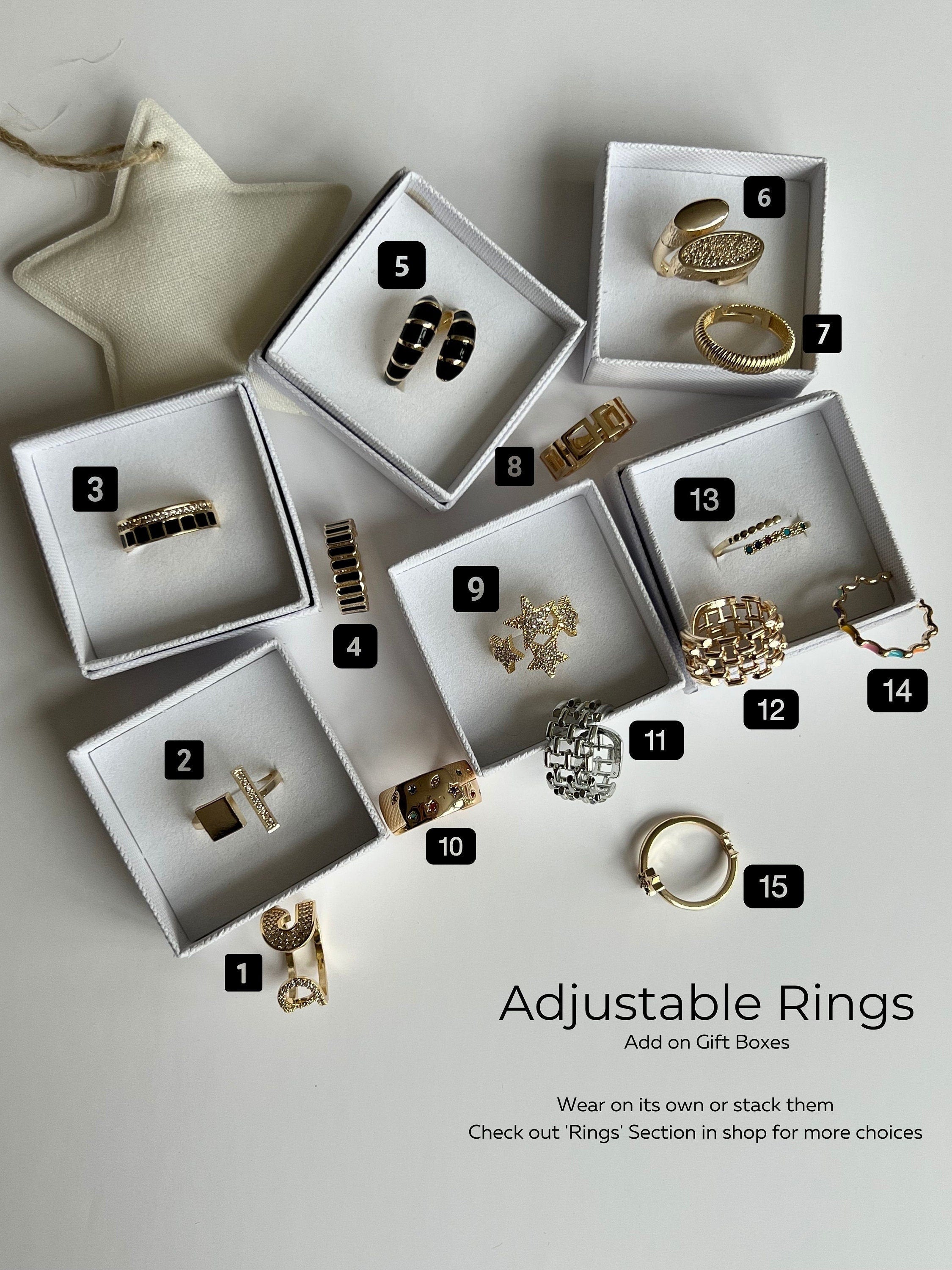 Adjustable Stacking Rings Collection