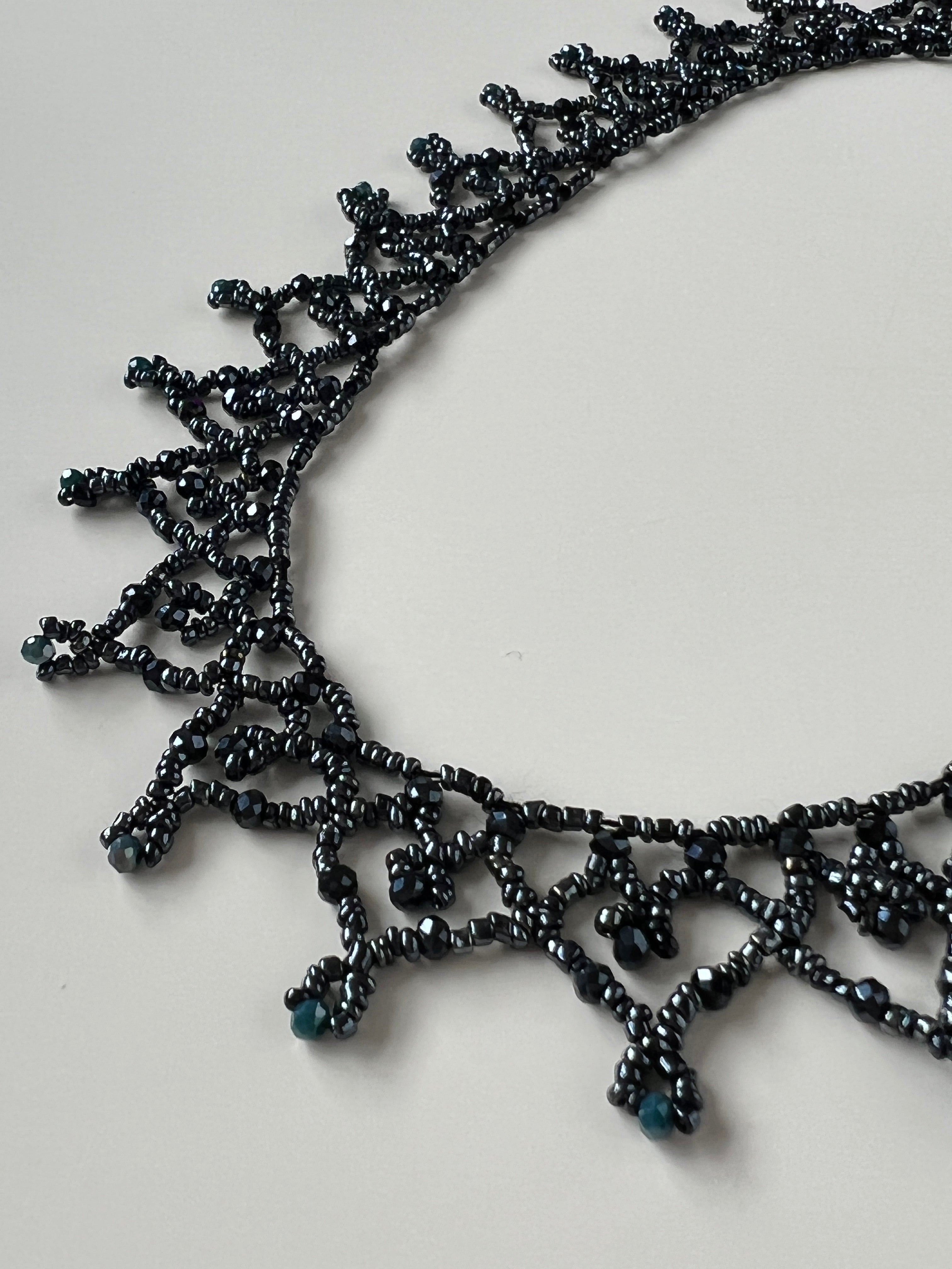 Elegant Beaded Handmade Statement Necklace