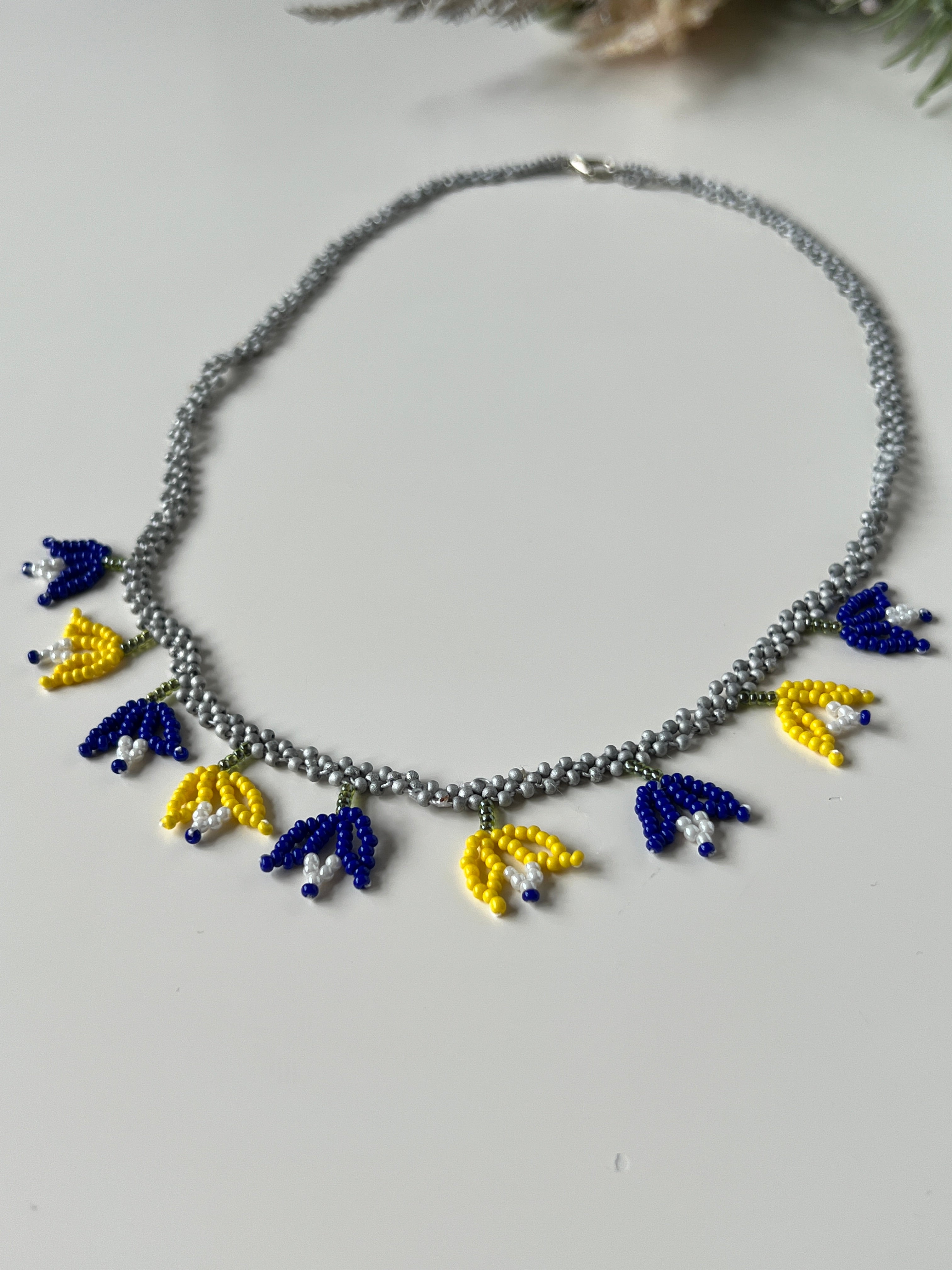 Beaded Flower Necklace