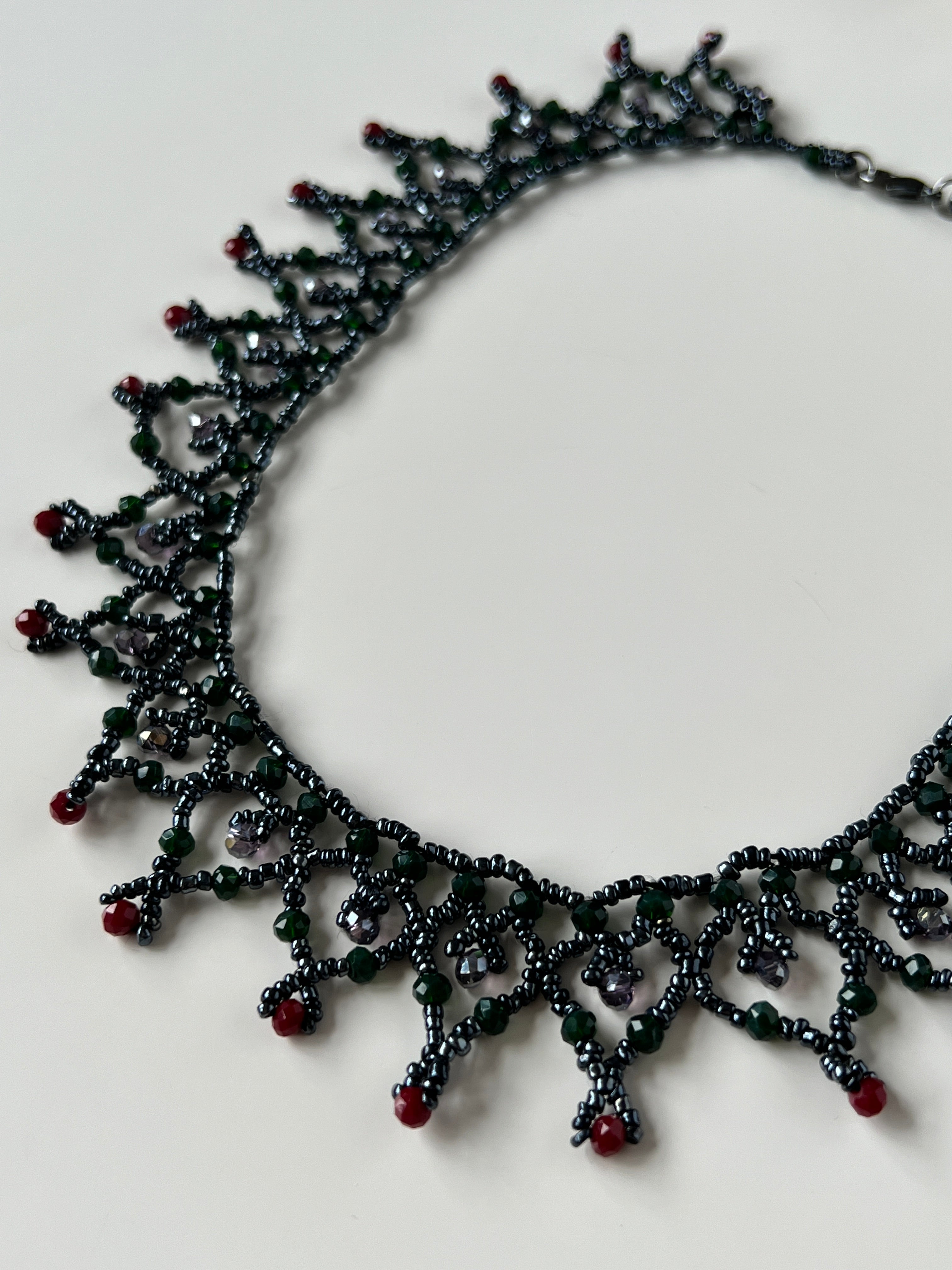 Elegant Beaded Handmade Statement Necklace