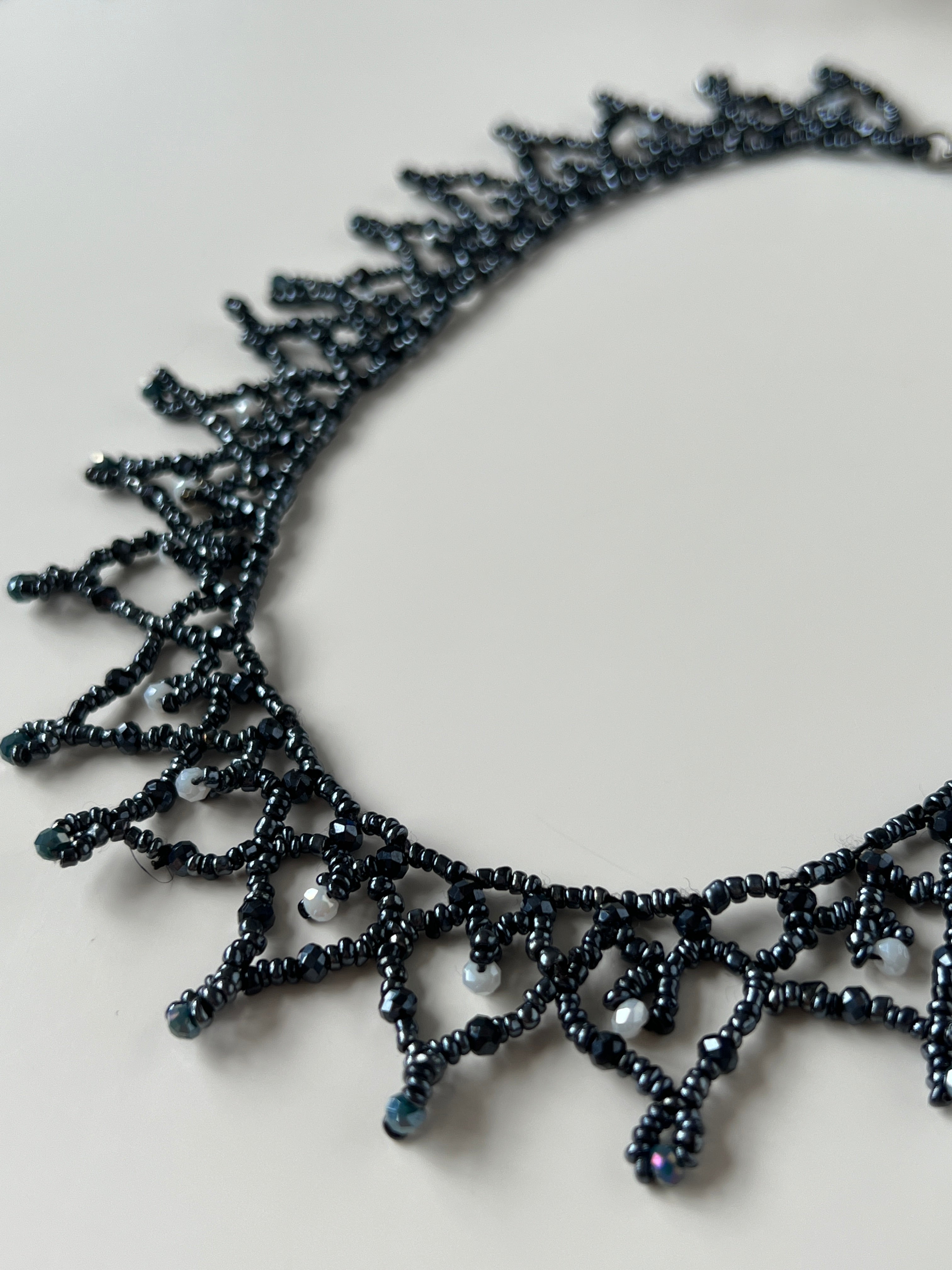 Elegant Beaded Handmade Statement Necklace