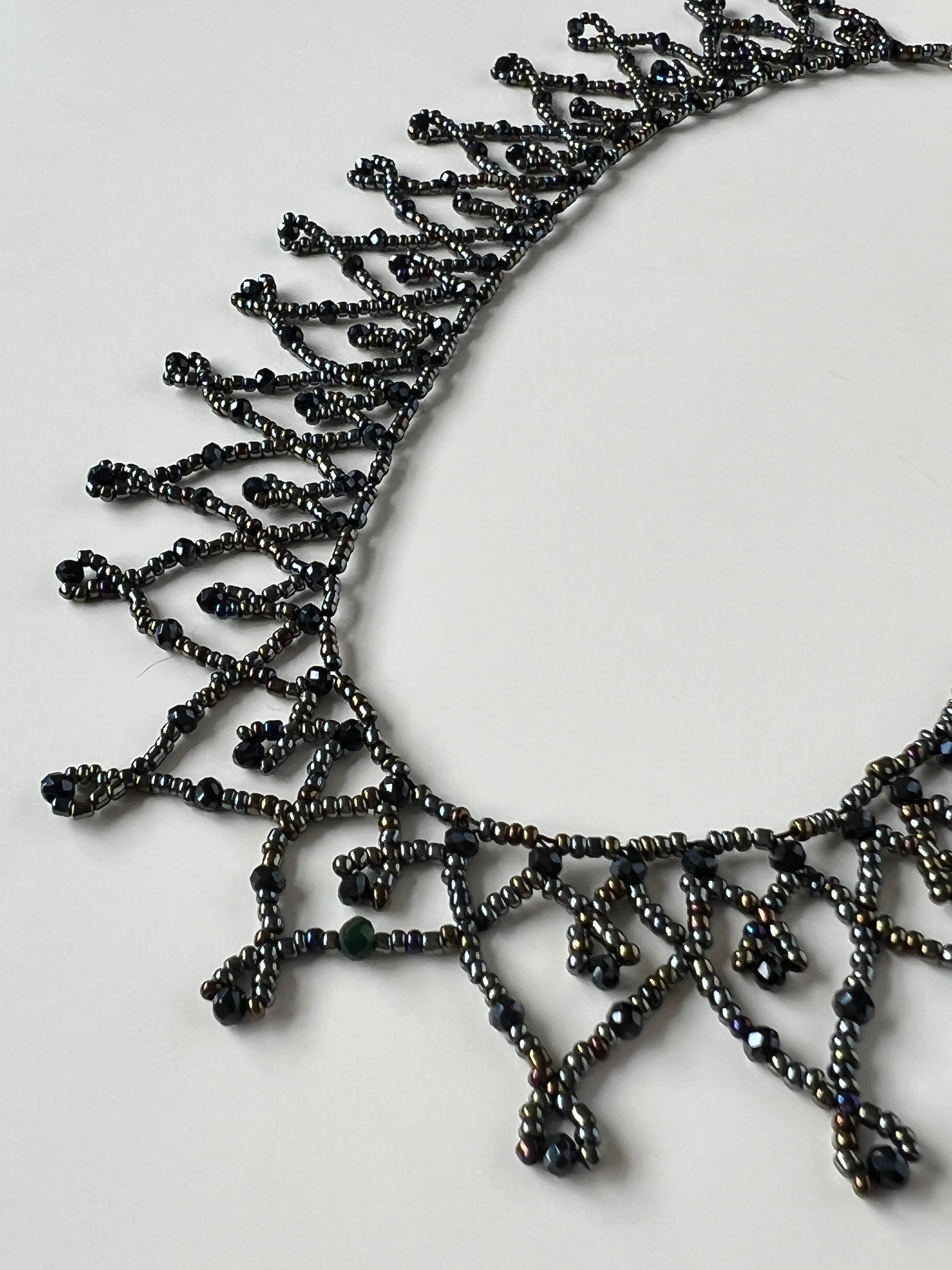 Elegant Beaded Handmade Statement Necklace