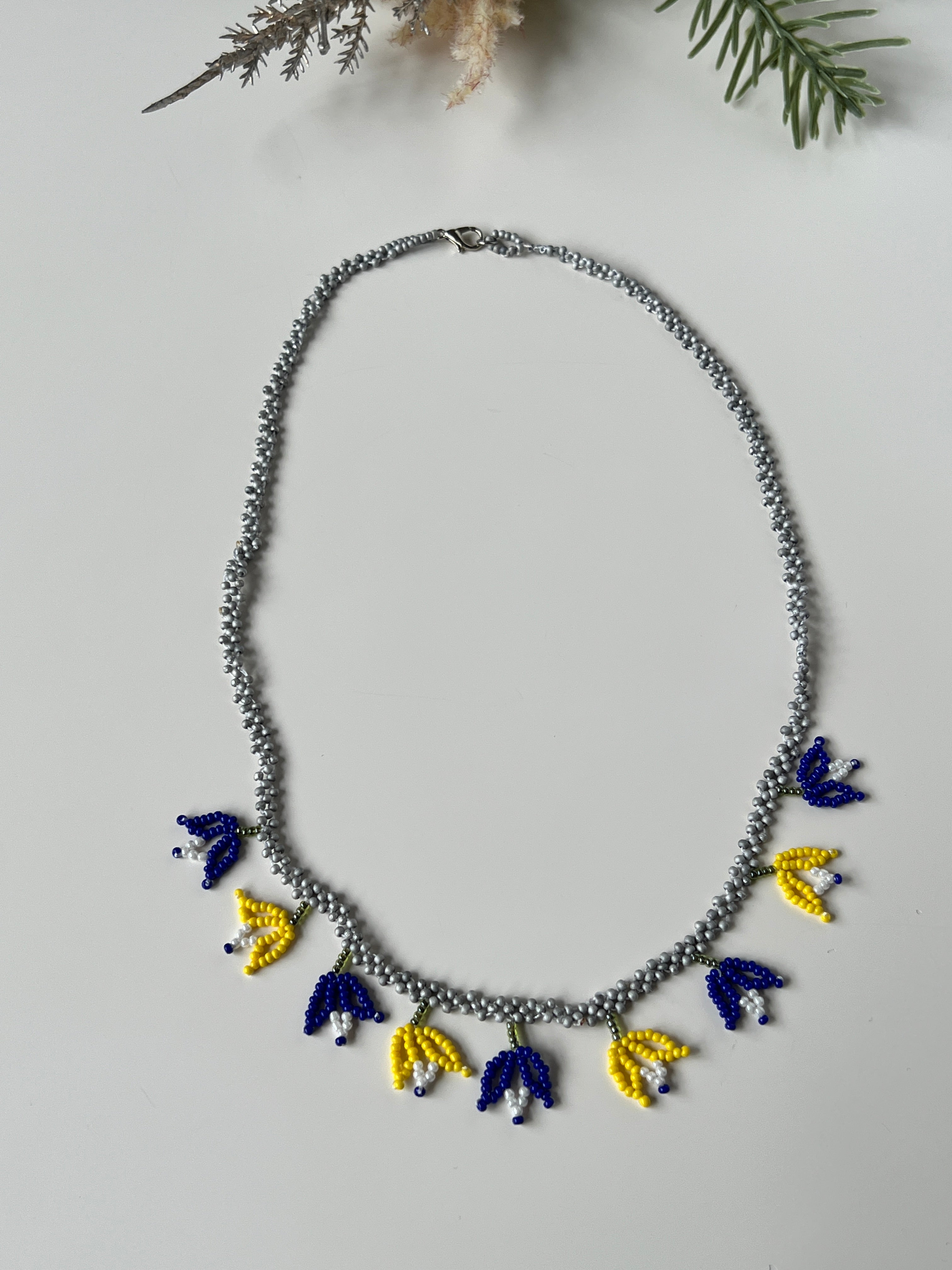 Beaded Flower Necklace